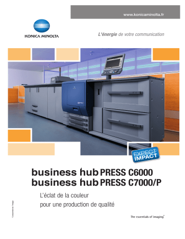 Manuel du propriétaire | Konica Minolta BUSINESS HUB PRESS C6000 Manuel utilisateur | Fixfr