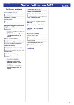 Casio 5467 Mode d'emploi
