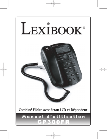 Manuel du propriétaire | Lexibook CP300 Manuel utilisateur | Fixfr