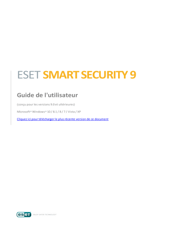 ESET SMART SECURITY Mode d'emploi | Fixfr