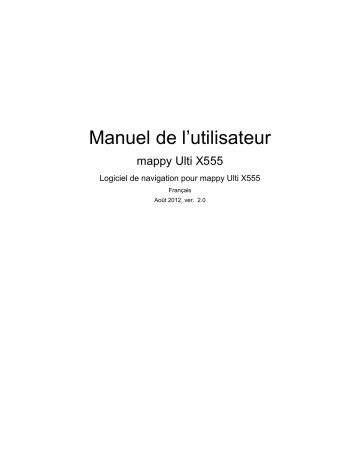 Manuel du propriétaire | MAPPY ULTI X555 Manuel utilisateur | Fixfr