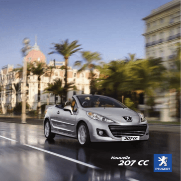 Manuel du propriétaire | Peugeot 207 CC Manuel utilisateur | Fixfr