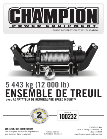 Champion Power Equipment 100232 Manuel utilisateur | Fixfr