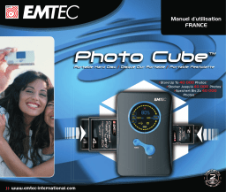 Emtec HDD PHOTO CUBE Manuel utilisateur