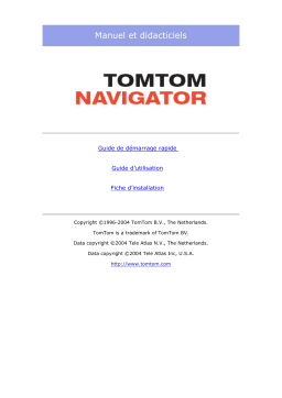 TomTom NAVIGATOR3 Manuel utilisateur