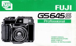 Fuji GS-645S Mode d'emploi