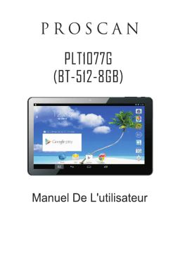 ProScan PLT 1077-G BT-512-8GB Manuel utilisateur