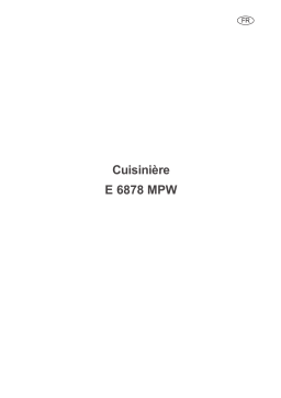 Arthur Martin-Electrolux E6878MPW1 Cuisinière Manuel utilisateur