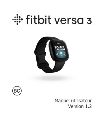 Fitbit Versa 3 Manuel utilisateur | Fixfr