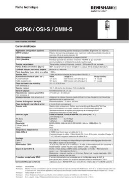 Renishaw OSP60 Manuel utilisateur