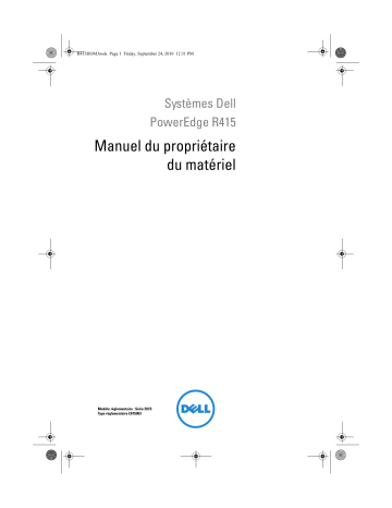 Dell PowerEdge R415 server Manuel du propriétaire | Fixfr