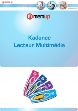 MEMUP Kadance Mode d'emploi