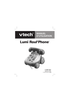 VTech LUMI ROUL PHONE Manuel utilisateur