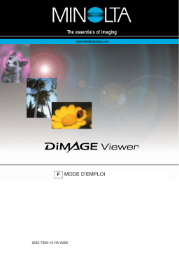 Konica Minolta DIMAGE VIEWER VER2.0 Manuel utilisateur