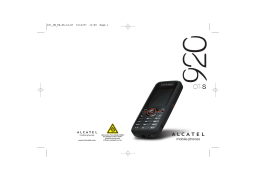 Alcatel OT S920 Manuel utilisateur