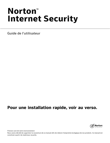 Mode d'emploi | Symantec Norton Internet Security 2013 Manuel utilisateur | Fixfr