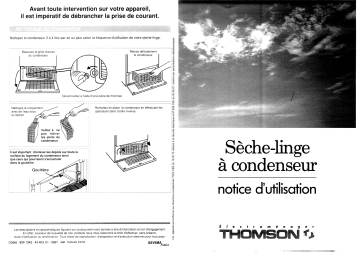 Manuel du propriétaire | Thomson TSLC406 Manuel utilisateur | Fixfr