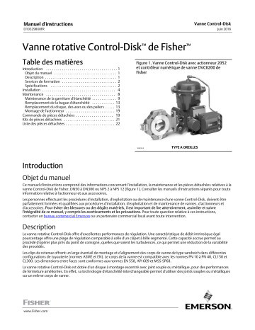 Fisher Vanne rotative Control-Disk de ( Control-Disk Rotary Valve) Manuel du propriétaire | Fixfr
