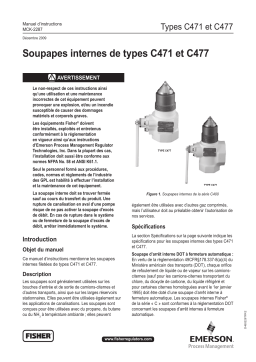 Fisher C471 and C477 Manuel du propriétaire