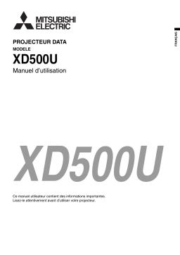 Mitsubishi XD500 Manuel utilisateur