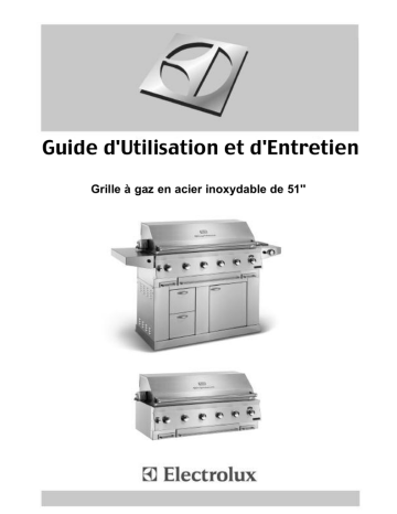 E51LK60ESS | E51LB60ESS | E51NK60ESS | Electrolux E51NB60ESS Bbq And Gas Grill Guide d'installation | Fixfr