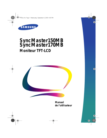 Manuel du propriétaire | Samsung SyncMaster 170MP Manuel utilisateur | Fixfr