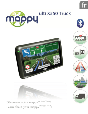 Guide de démarrage rapide | MAPPY ulti X550 Truck Manuel utilisateur | Fixfr