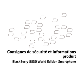 Blackberry 8800 Manuel utilisateur