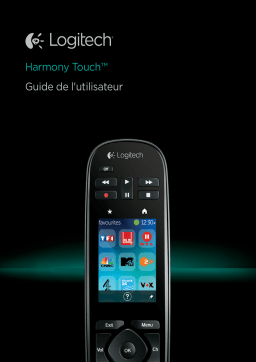 Logitech Harmony Touch Manuel utilisateur
