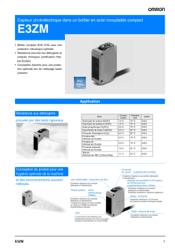 Omron E3ZM Manuel utilisateur