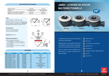 Wirquin JAMES Mode d'emploi | Fixfr