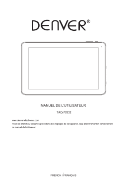 Denver TAQ-70332 7” Quad Core Android tablet Manuel utilisateur