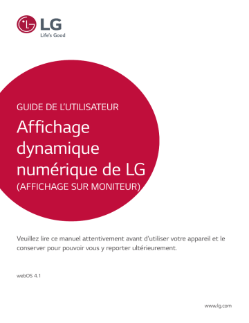 49UM3DF-B | 43UM3DF-B | 55UM3DF-B | LG 65UM3DF-B Mode d'emploi | Fixfr