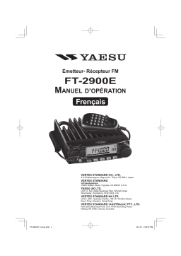 YAESU FT-2900E Manuel utilisateur