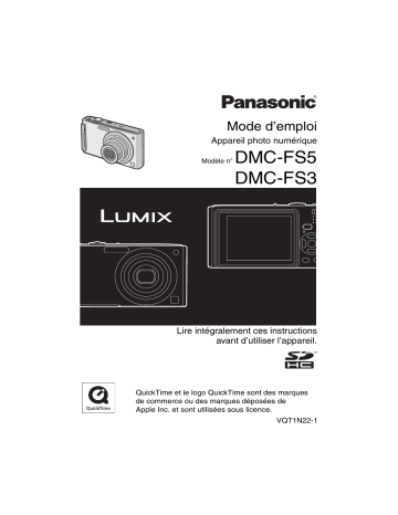DMC FS3 | Panasonic DMC FS5 Mode d'emploi | Fixfr