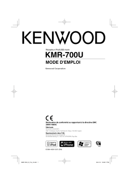 Kenwood KMR-700U Manuel utilisateur