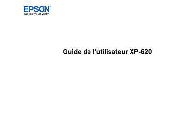 Manuel du propriétaire | Epson XP 620 Manuel utilisateur | Fixfr