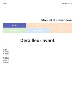 Shimano FD-R2000 Dérailleur avant Manuel utilisateur