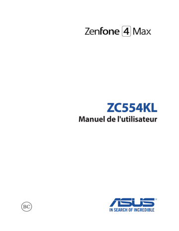ZenFone 4 Max ZC554KL | Mode d'emploi | Asus ZC-554KL Manuel utilisateur | Fixfr