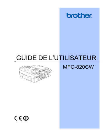 Manuel du propriétaire | Brother MFC-820CW Manuel utilisateur | Fixfr