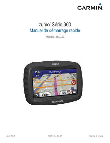 Guide de démarrage rapide | Garmin Zumo 300 Manuel utilisateur | Fixfr