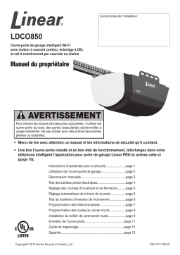 Linear LDCO850 Manuel utilisateur