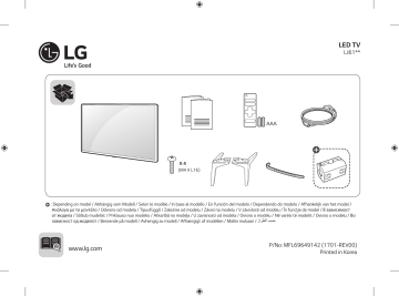 43LJ614V | LG 49LJ614V Manuel du propriétaire | Fixfr