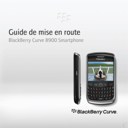 Blackberry Curve 8900 Manuel utilisateur