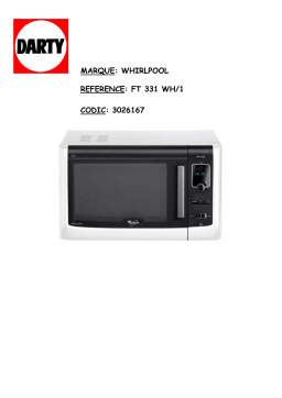 Whirlpool CMCP34R6BL Manuel utilisateur