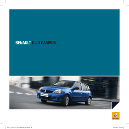 Renault CLIO CAMPUS Manuel utilisateur