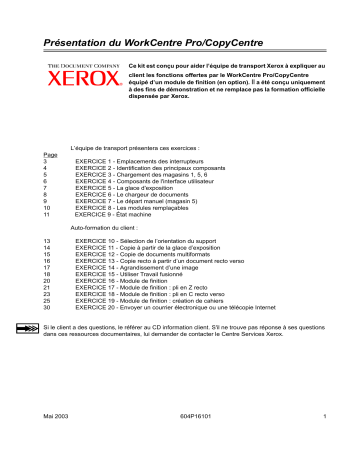 Manuel du propriétaire | Xerox WORKCENTRE PRO 90 Manuel utilisateur | Fixfr