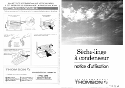 Thomson TSLC408 Manuel utilisateur