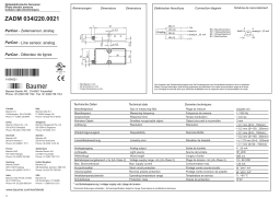 Baumer ZADM 034I220.0021 Edge sensor Manuel utilisateur