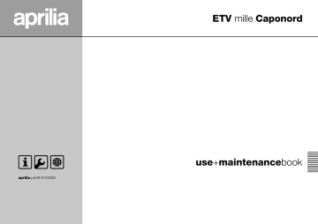 Manuel du propriétaire | APRILIA ETV MILLE CAPONORD Manuel utilisateur | Fixfr